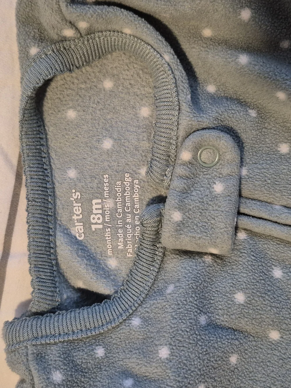 18 Month Carter's Fleece Footed Pajamas